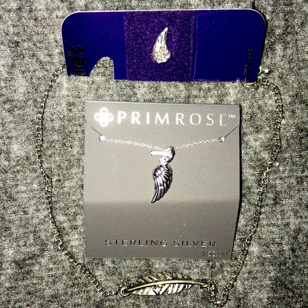 Necklace, bracelet, 1 earring